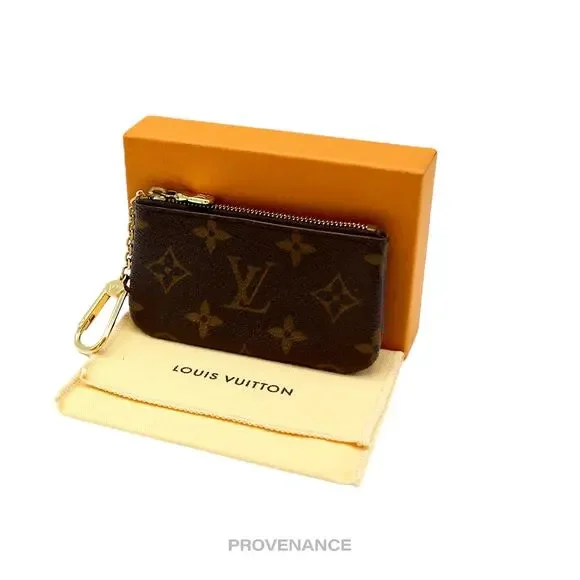 🔴 Louis Vuitton Key Pouch Cles -Monogram